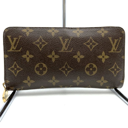 Louis Vuitton M60017 Zippy Wallet Long Wallet Monogram Canvas Brown Women's