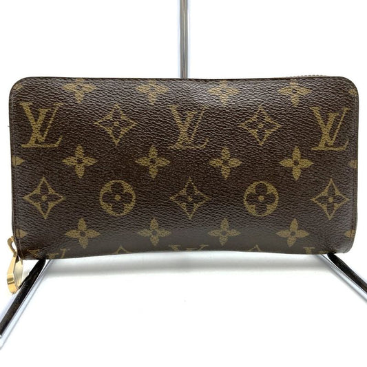Louis Vuitton M60017 Zippy Wallet Long Wallet Monogram Canvas Brown Women's