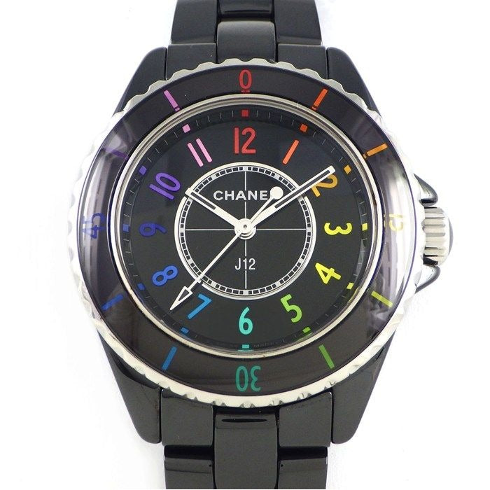 Chanel Watch Electro World Limited Pieces Multicolor Index Black