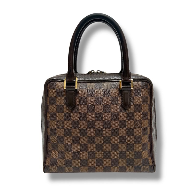 Louis Vuitton Brera Mini Handbag Brea Damier Leather Ebène Brown Top Handle Bag