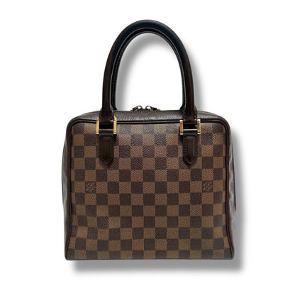 Louis Vuitton Brera Mini Handbag Brea Damier Leather Ebène Brown Top Handle Bag