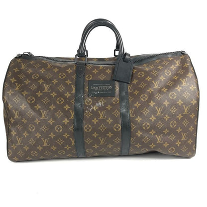 Louis Vuitton Boston Bag Keepall Bandoliere 55 M41411 Monogram Canvas Brown