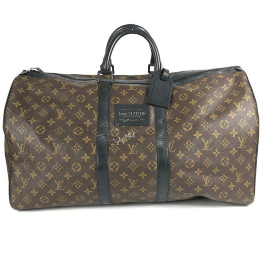 Louis Vuitton Boston Bag Keepall Bandoliere 55 M41411 Monogram Canvas Brown