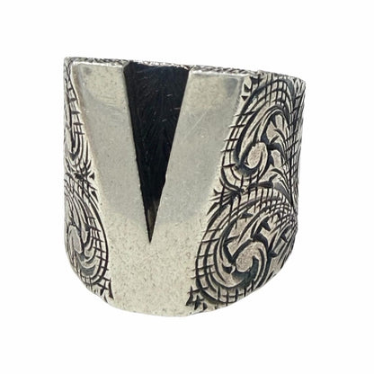 Gucci Arabesque Alphabet Letter Ring Silver-l Weight
