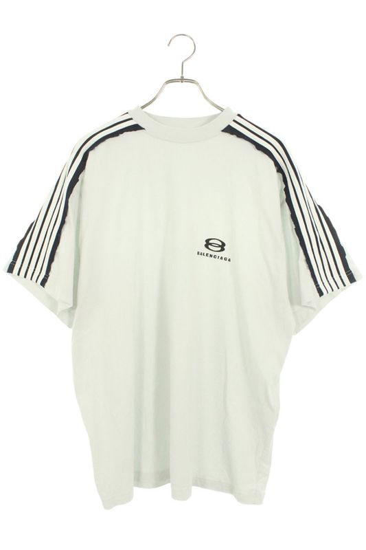 Balenciaga 829686 Tsvh2 Logo Embroidery Sideline Oversized T-shirt Men 1