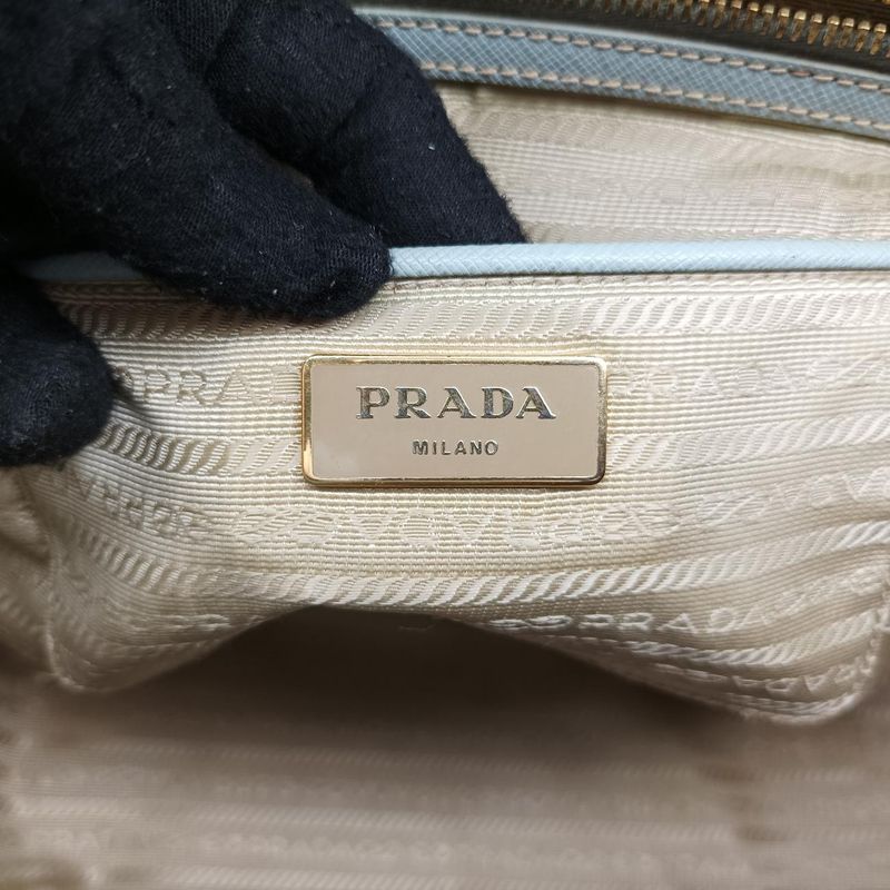 Prada Galleria Blue Saffiano Leather Bn227464