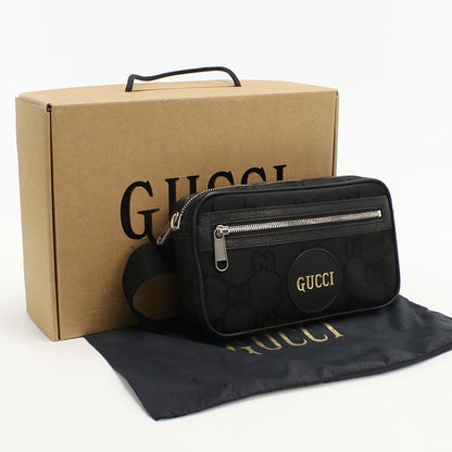 Gucci Belt Bag Off The Grid 631341 Body Bag GG Nylon Leather Men's