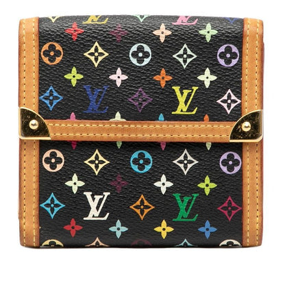 Louis Vuitton Monogram Multicolor Porte Monnaie Billets Cult Cles Hook Bifold