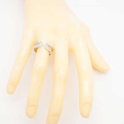 Cartier Ring C2 18K White Gold White Togo Old Diamond #55 Men Women Unisex