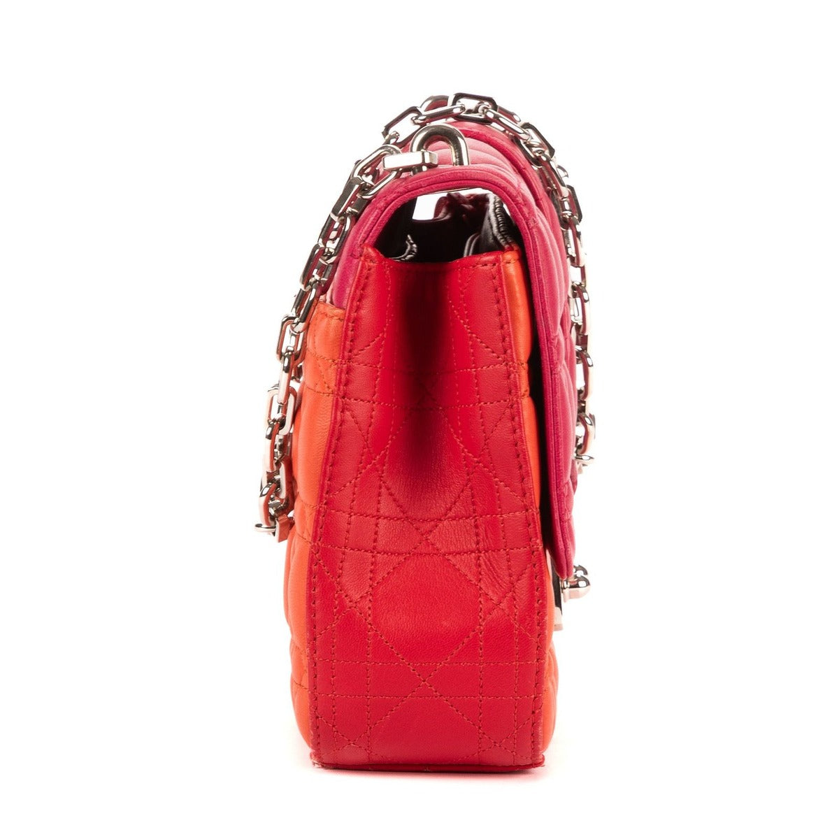 Dior Miss Pink Orange Red Cannage Quilt Shoulder Bag Orange. — view 4