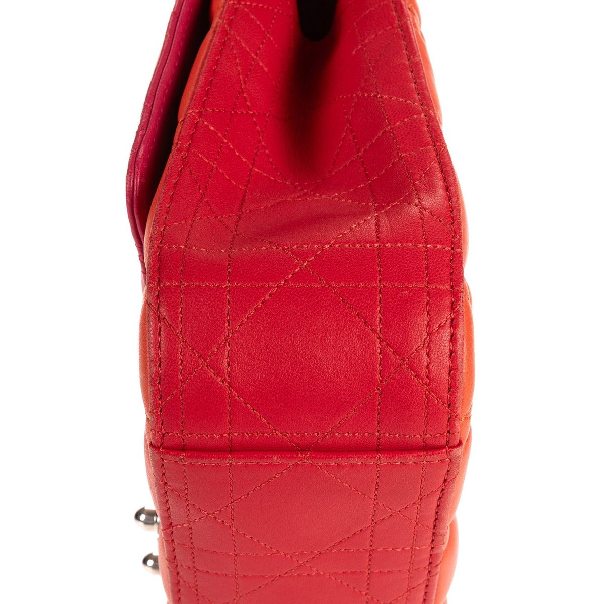 Dior Miss Pink Orange Red Cannage Quilt Shoulder Bag Orange. — view 8