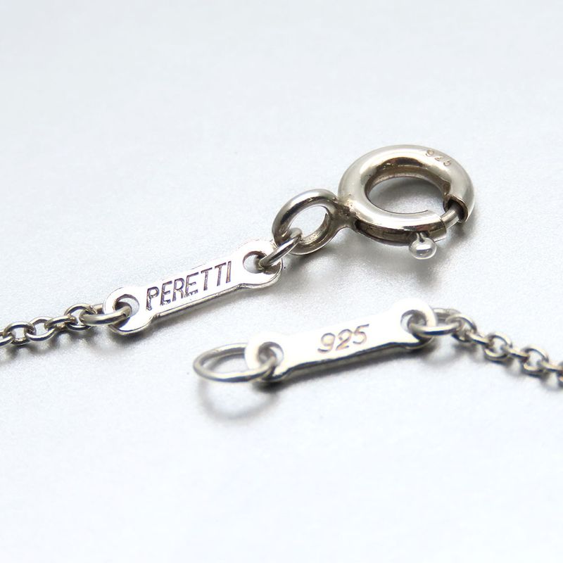 Tiffany & Co Necklace Curved Heart 925 Silver Approx 4.3g Silver Elsa Peretti
