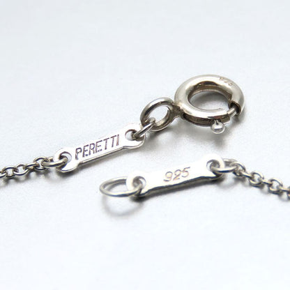 Tiffany & Co Necklace Curved Heart 925 Silver Approx 4.3g Silver Elsa Peretti