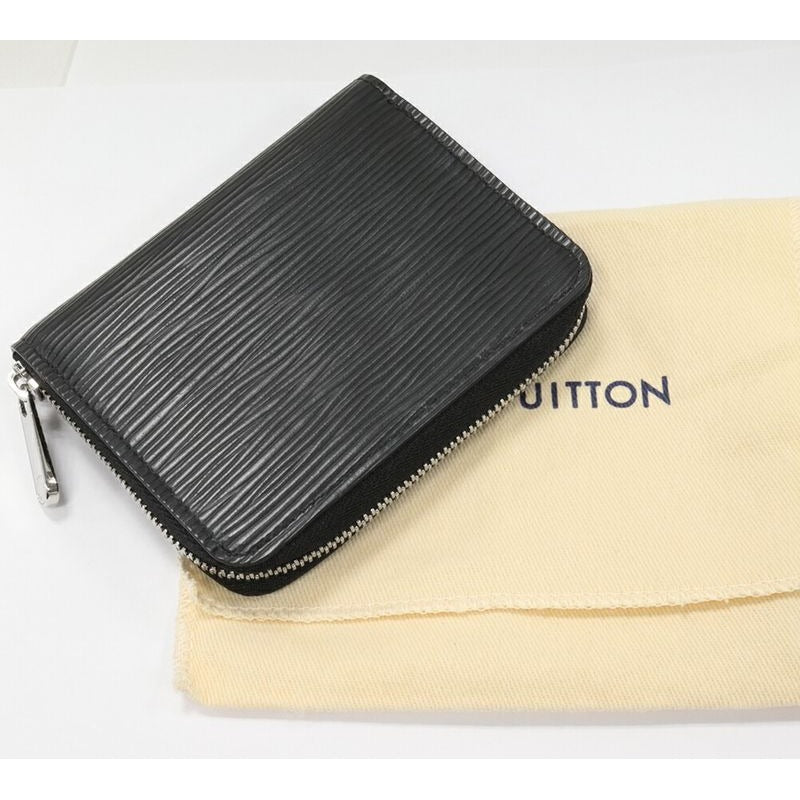 Louis Vuitton Coin Case Epi Noir Black Zippy Purse — view 2