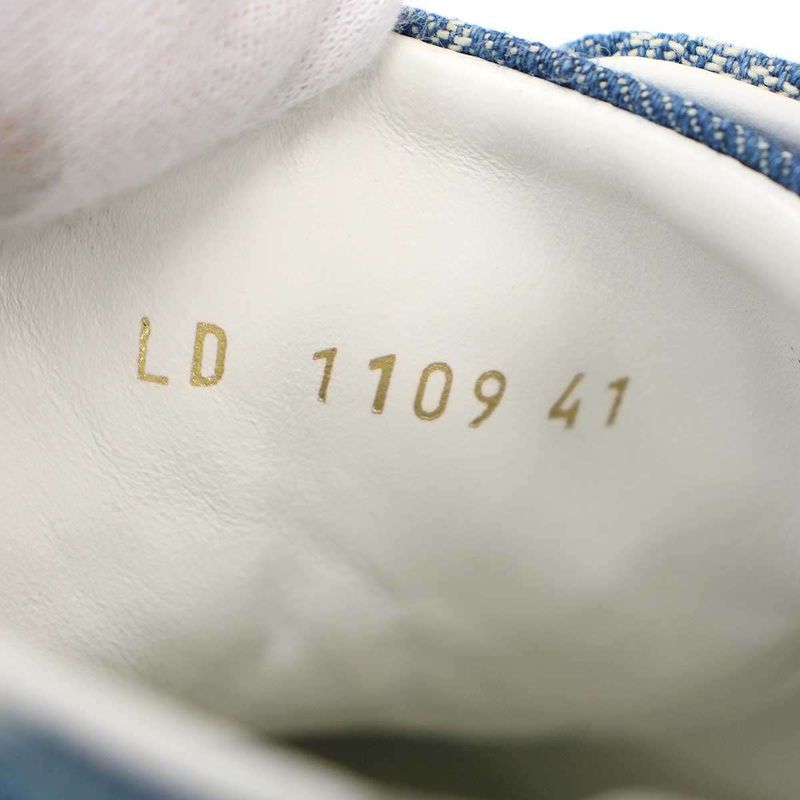 Louis Vuitton Stellar Line Monogram Denim High Cut Sneakers Indigo 41