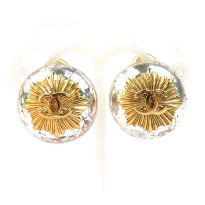 Chanel Gold Sunburst Crystal