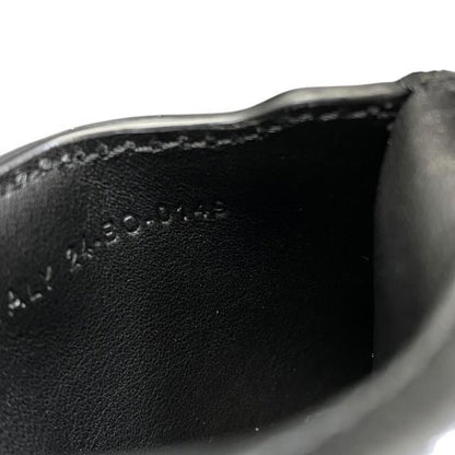 Christian DIOR Saddle Pouch Mini Accessories Coin Case Fold Logo Leather Black
