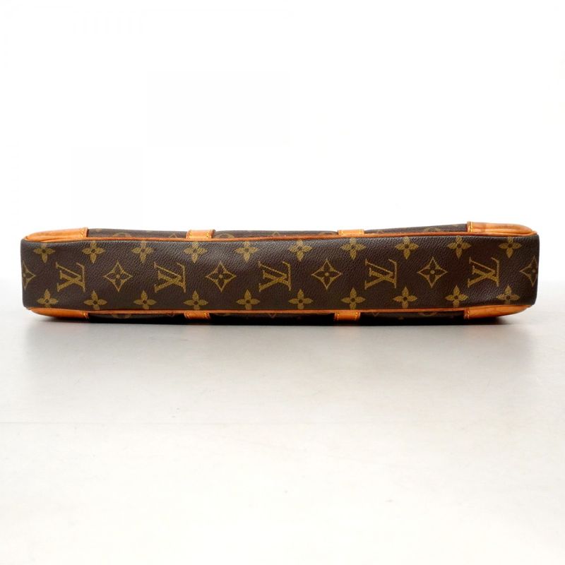 Louis Vuitton Briefcase Monogram Porte Documents Voyage M40226 Brown Men's