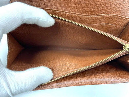 Louis Vuitton Monogram Pochette Portmonnaie Cles Di Long Wallet M61726 Brown