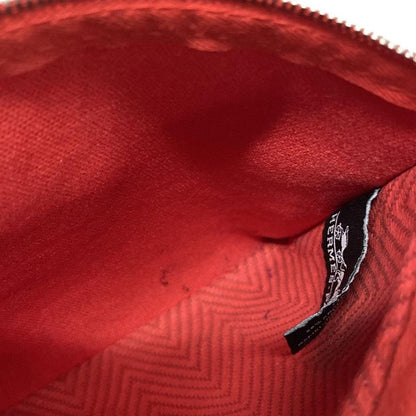 Hermes Pouch Yachting Pouch PM Red Leather