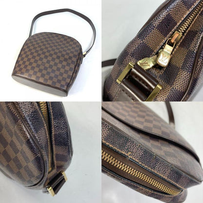 Louis Vuitton Shoulder Bag Ipanema GM N51292 Damier Canvas Ebène Brown