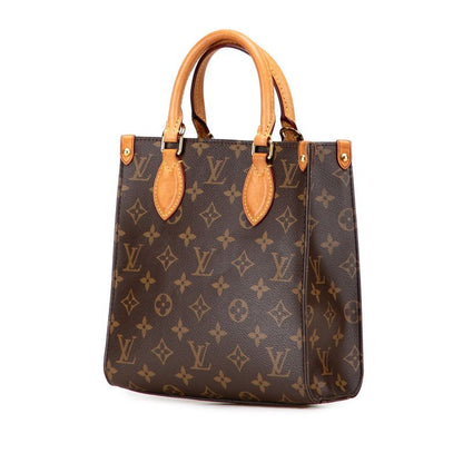 Louis Vuitton Monogram Sac Plat BB Handbag Shoulder Bag 2WAY M46265 Brown