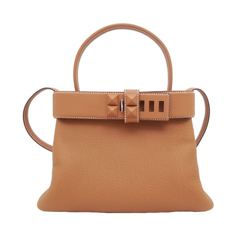 Hermes Medall Shoulder Bag Togo Swift Gold 2025 Manufacture
