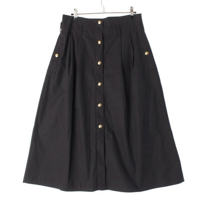 Celine Edith Liman Edith Liman Cotton Snap Button Gold Button High Waist Skirt