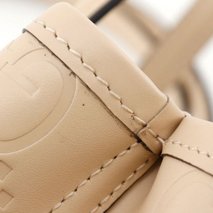 Gucci Super Mini Bag 2WAY Shoulder Jumbo GG 790133 Leather Beige Ladies Handbag