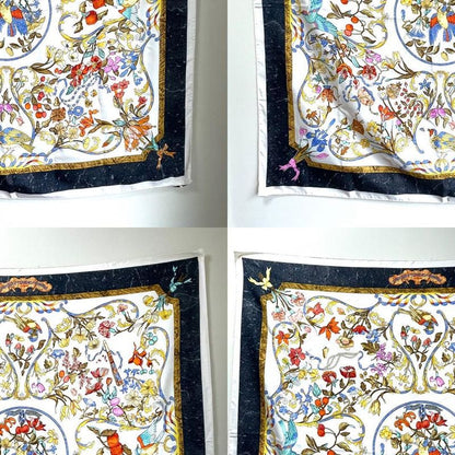 Hermes Scarf Carre 90 Oriental Stone and Western Stonework Silk