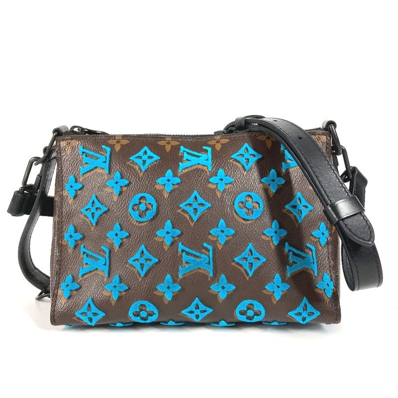 Louis Vuitton Shoulder Bag Triangle Messenger M45078 Monogram Canvas Brown