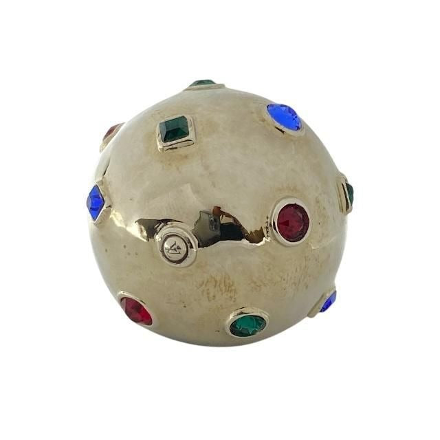 Louis Vuitton Ring Planet Strass Cocktail Accessory Small Metal Rhinestone