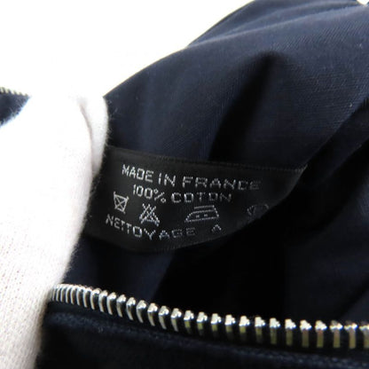Hermes Bolide Pouch PM H Logo Embroidery Pouch / Cosmetic Pouch Navy Made In