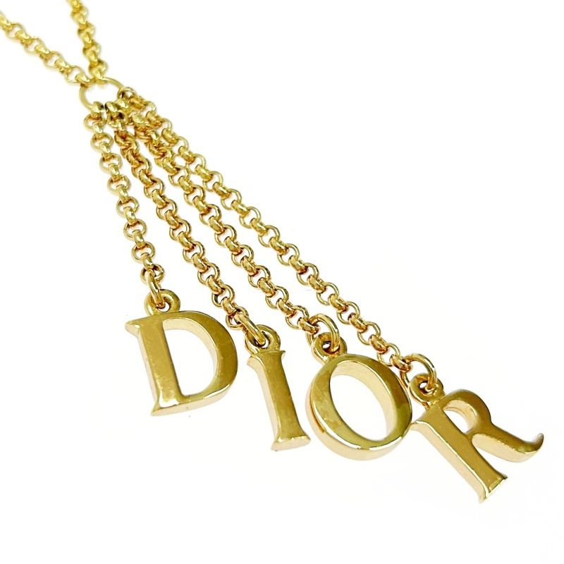 Christian Dior GP Dior Logo Necklace Gold 465413 Necklace