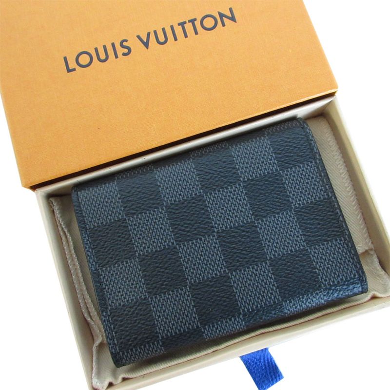 Louis Vuitton Business Card Holder Card Case Damier Graphite