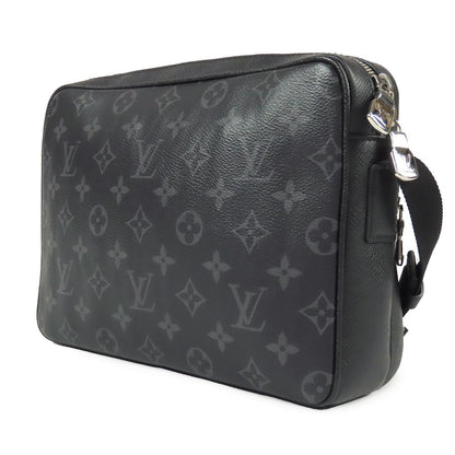 Louis Vuitton Outdoor Messenger PM Noir Black Taigarama Shoulder Bag — view 2