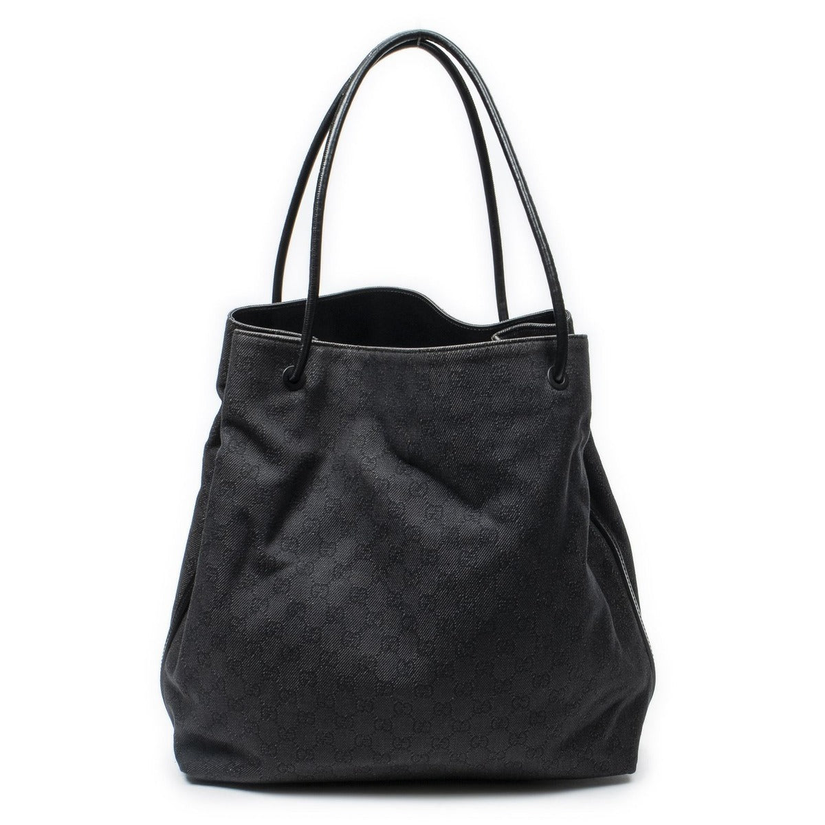 Gucci Radio Punto Black GG Denim Canvas Jeans — view 5