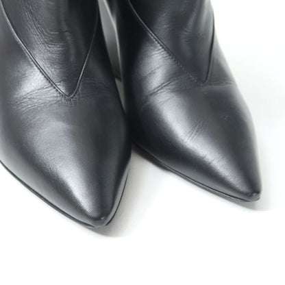 Hermes Boots Size 36 Short Ankle Wedge Heel Leather Shoes 20250624 Ra5159