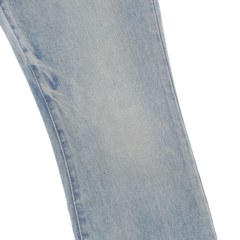 Celine Cotton Triomphe Damaged Flared Denim Pants Jeans Bottoms N677 0840 08KW