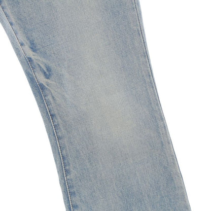 Celine Cotton Triomphe Damaged Flared Denim Pants Jeans Bottoms N677 0840 08KW