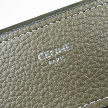 Celine 18979 Luggage Micro Shopper Drummed Calfskin Handbag With Sri Glaze