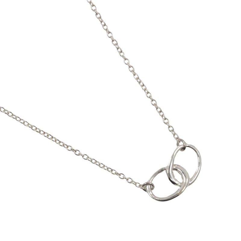 Tiffany & Co Double Loop Silver 925 Ladies 1.69g Necklace