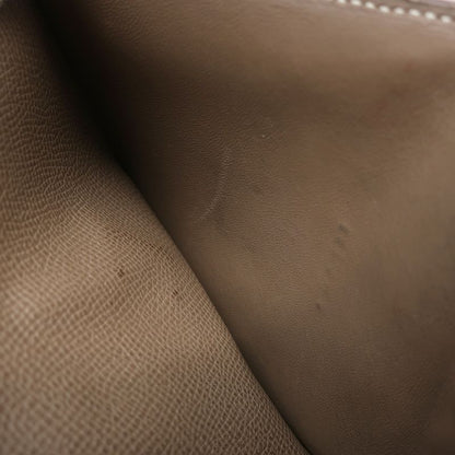 Hermes Trifold Wallet Click 12 Vaux Epson Etoupe Silver Hardware Grained C