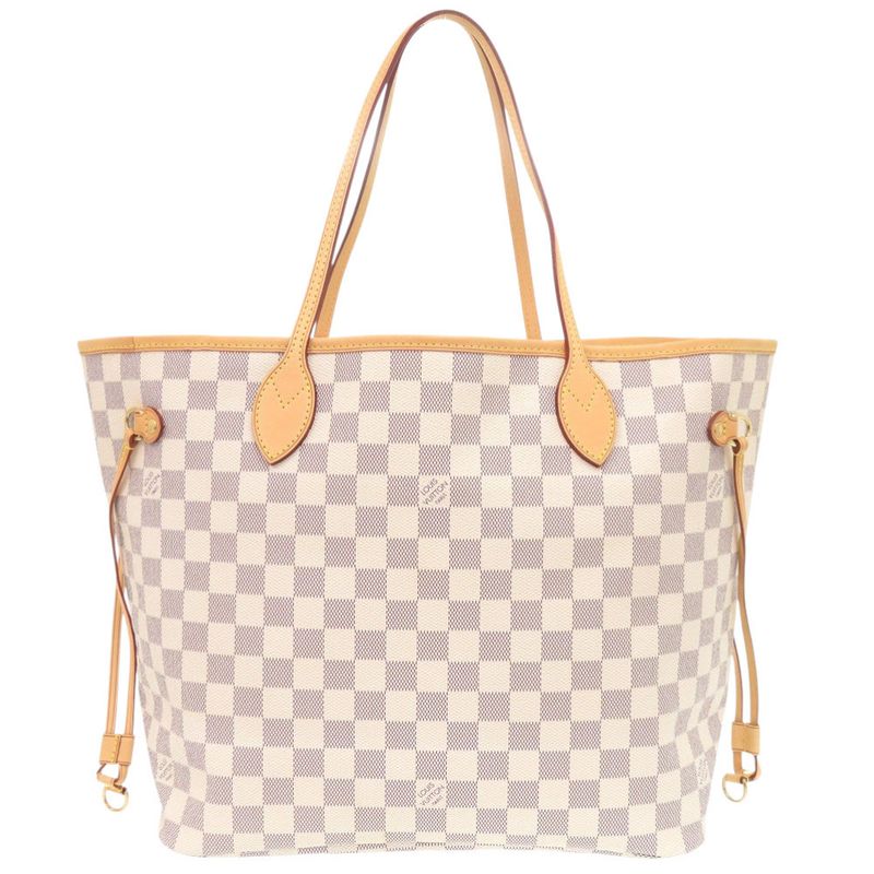 Louis Vuitton Neverfull MM Damier Azure N51107 Tote Bag LV 0666 Louis Vuitton