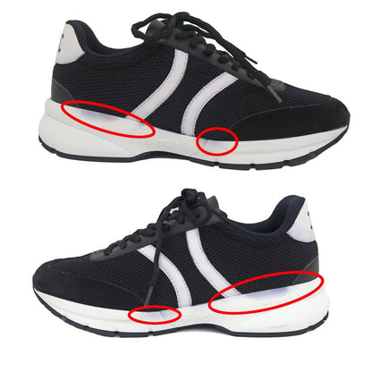 Celine Sneakers - Black White Size 38 Shoes Women's Apparel Women's