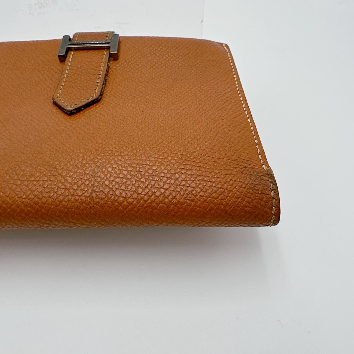 Hermes Bifold Wallet Bearn Compact Brown