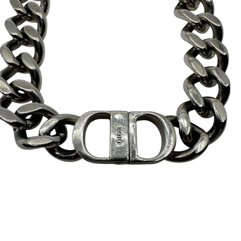 Christian Dior CD Icon Chain Link Necklace Icon Chain Link Necklace Silver