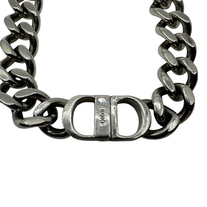 Christian Dior CD Icon Chain Link Necklace Icon Chain Link Necklace Silver