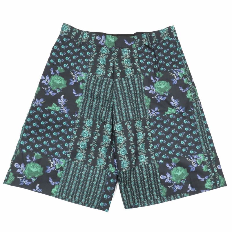 Unused 22AW DIOR Floral Rose Patchwork Short Half Pants Semi-wide 293c170a5680