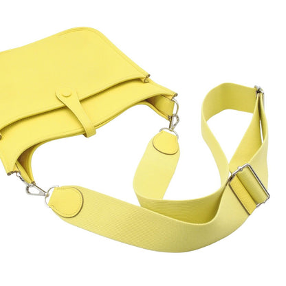 Hermes Evelyne 3 PM Lime Silver Taurillon Clemence Shoulder Bag — view 4
